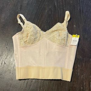 NWT Vintage Cream Bustier Size 34A